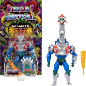 Mekaneck Action Figure - Blue and Silver Turtle of Grayskull New!!